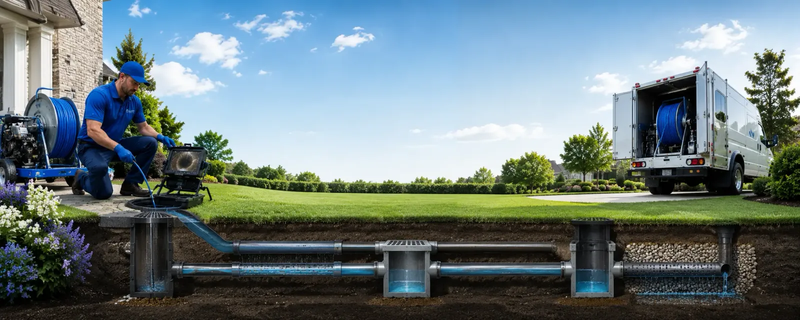 Outdoor drain cleaning information for Mistletoe, KY